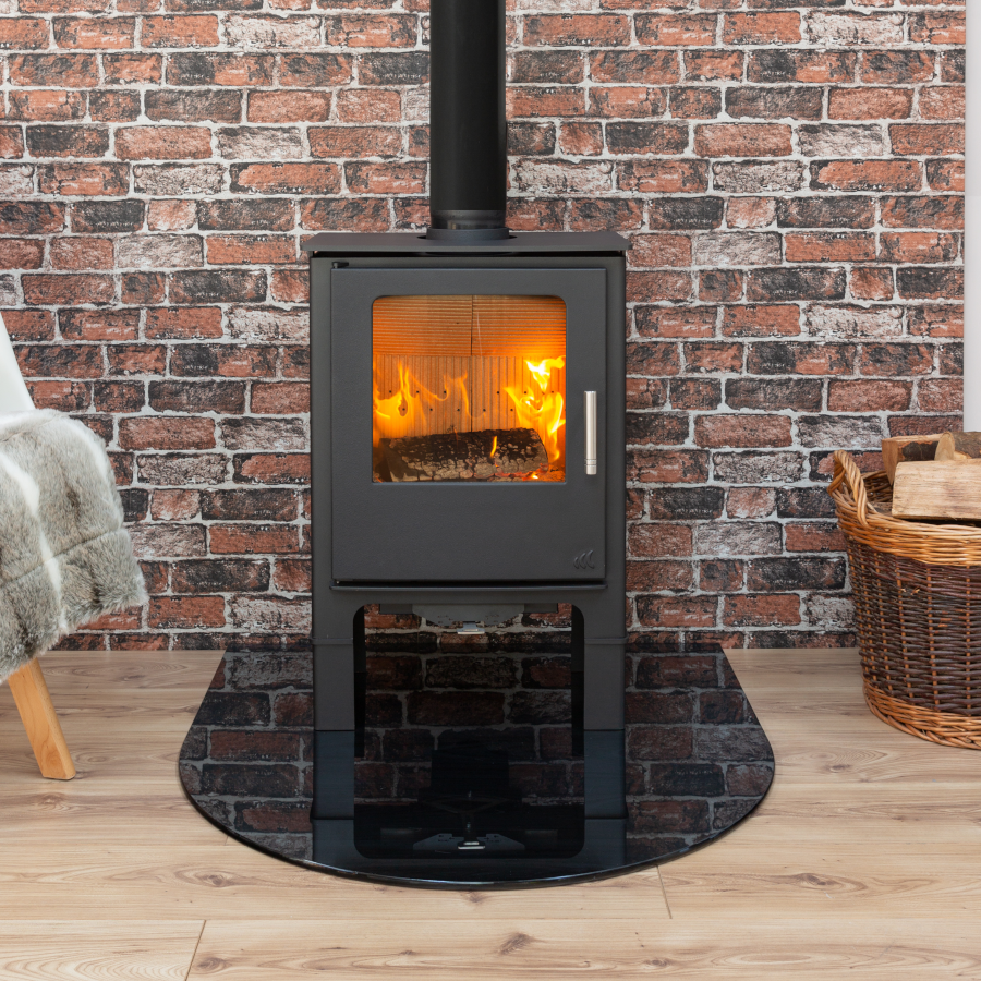 5kW Loxton 5 Multi Fuel Stove with Log Store